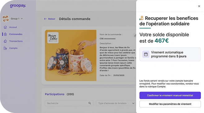 Récupérez les bénéfices
